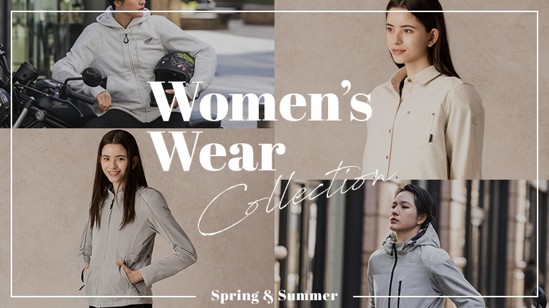 【Spring&summer Women's collection】レディースアイテムをご紹介！ジャケットからパンツまで一度にご覧いただけます。