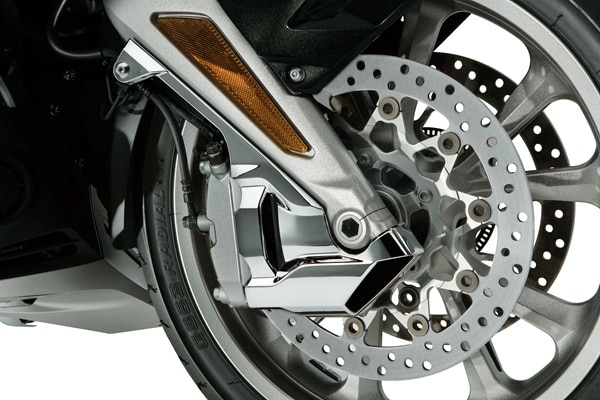 フロントキャリパーカバー：クロムメッキ (25ym Gold Wing Tour)