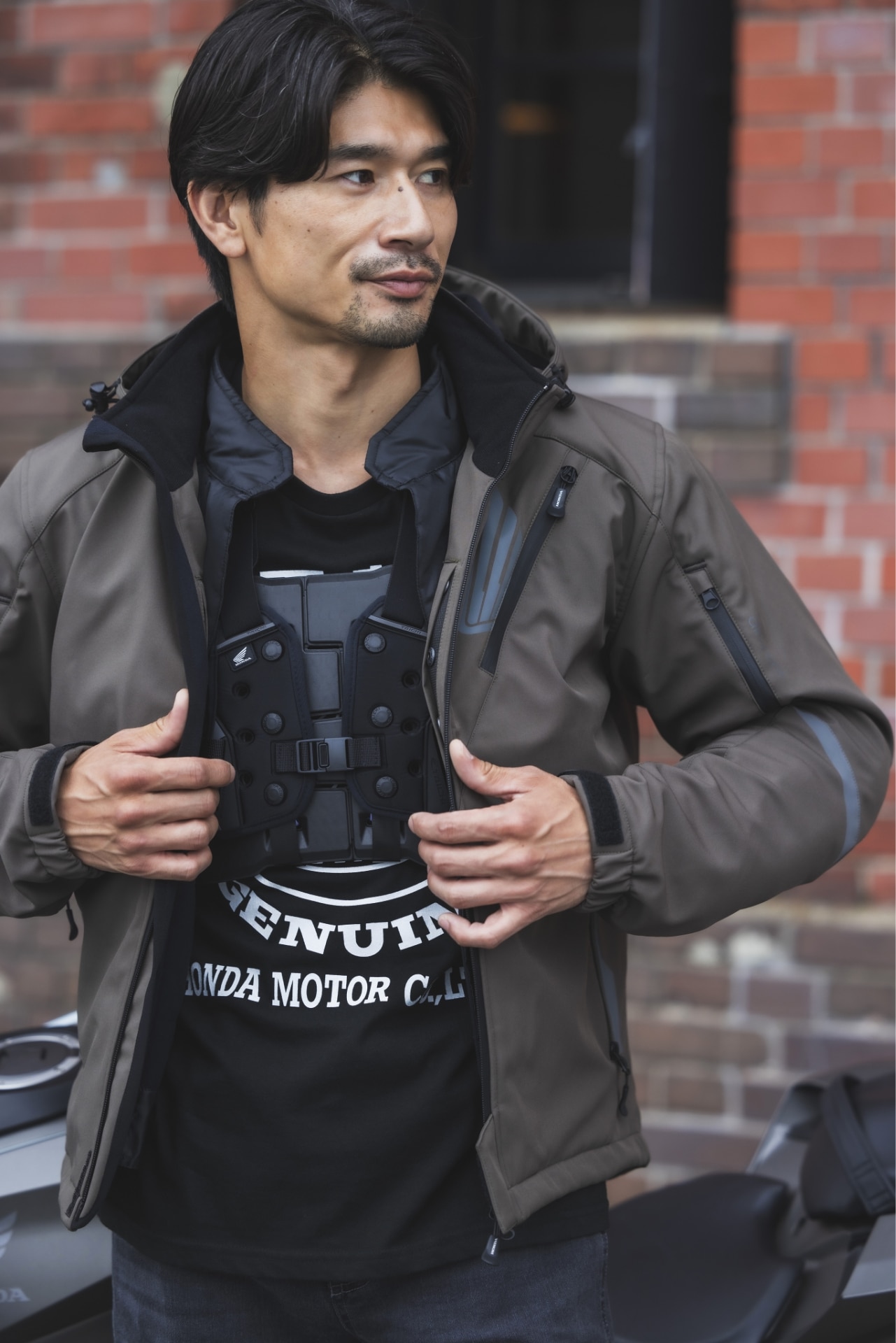 【未使用】HONDA プロテクトソフトジェルパーカ Mサイズ グレー ホンダ 未使用】HONDA プロテクトソフトジェルパーカ Mサイズ グレー