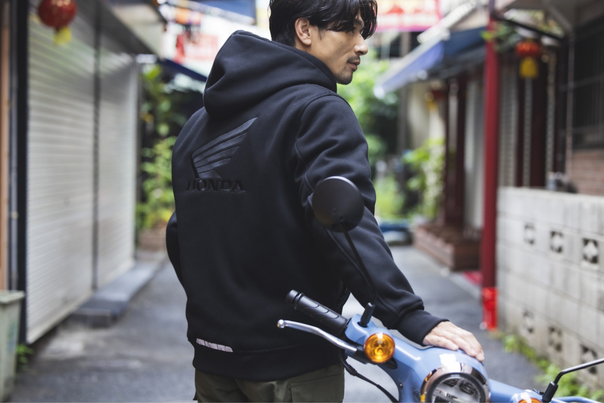 防風ライディングパーカ(S ブラック): ウェア・グッズ｜HondaGO BIKE GEAR