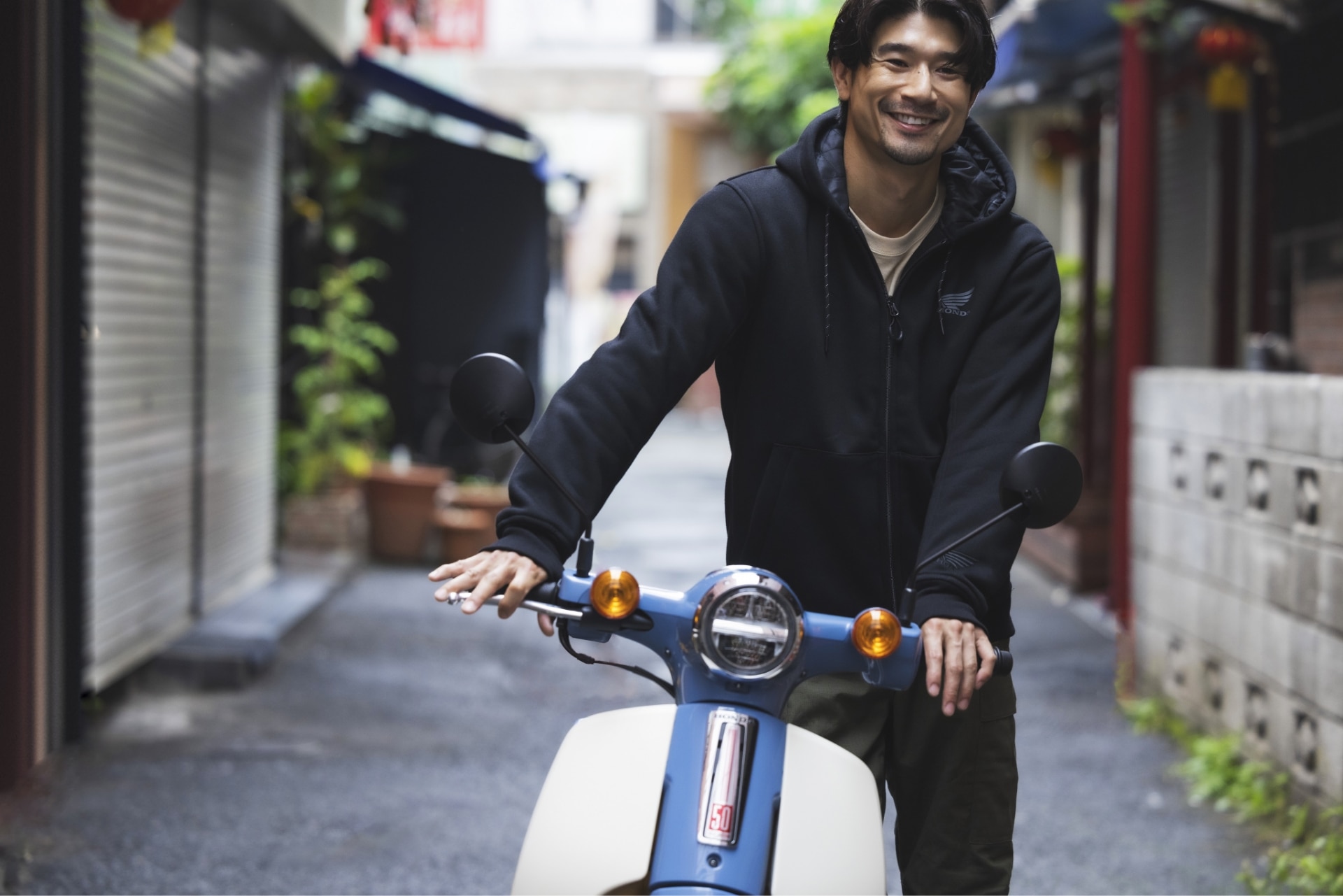 防風ライディングパーカ(S ブラック): ウェア・グッズ｜HondaGO BIKE GEAR