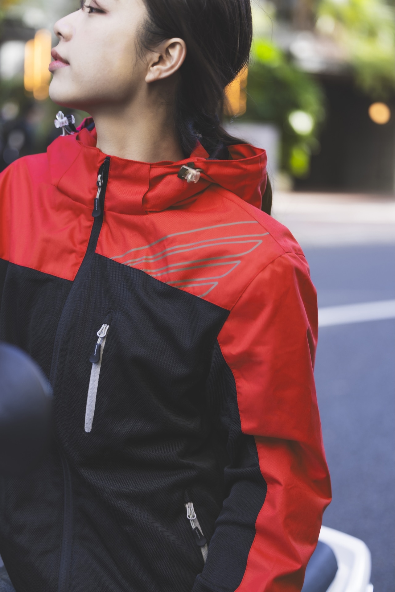 プロテクトライディングメッシュパーカー(WM レッド): ウェア