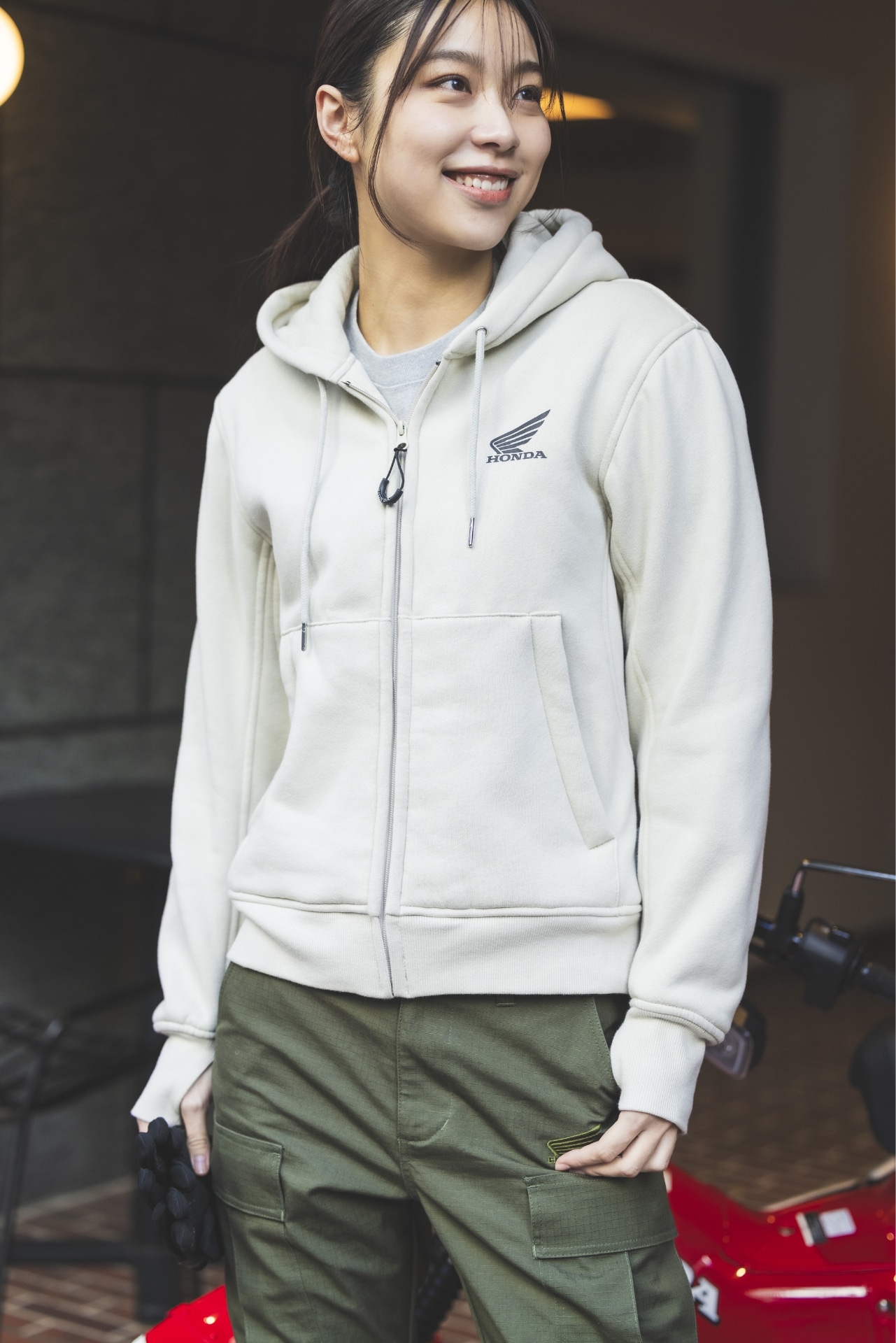 ライディングパーカ(S 杢グレー): ウェア・グッズ｜HondaGO BIKE