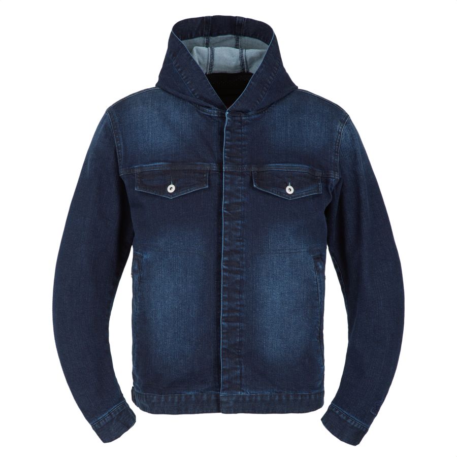 カジュアルデニムフーディ