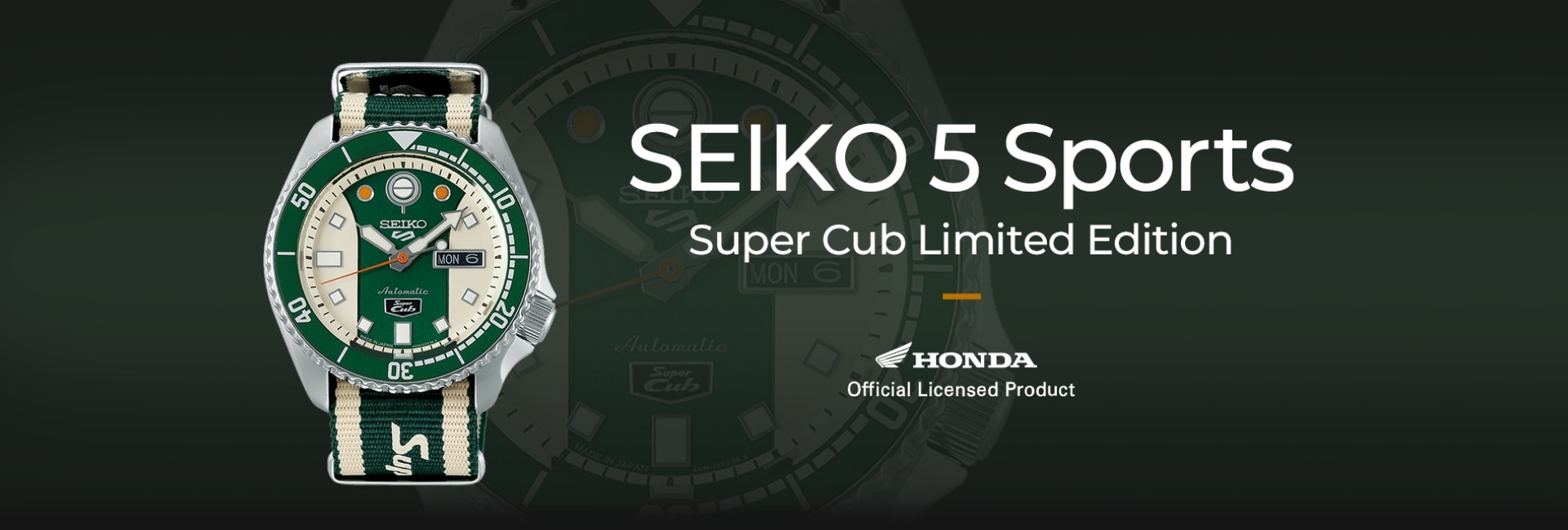 SEIKO 5 Sports Super Cub Limited Edition｜HondaGO BIKE GEAR