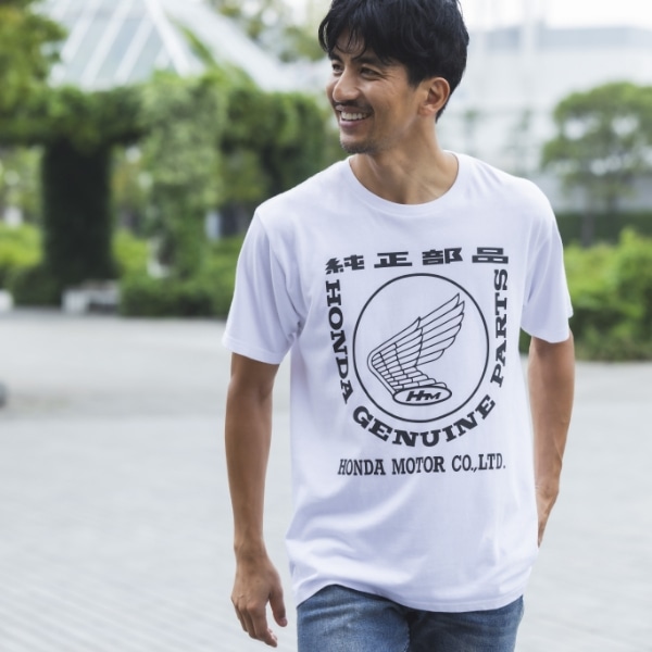 【新品】ホンダ バイク Tシャツ TEE 本田 HONDA MotoGP レース 胸熱!!] ホンダGP参戦60周年記念カラーで、日本の若武者が